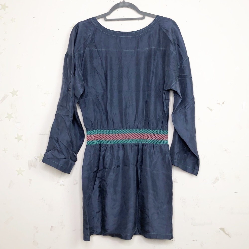 PLENTY by Tracy Reese blue silk embroidered mini dress - Picture 2 of 13